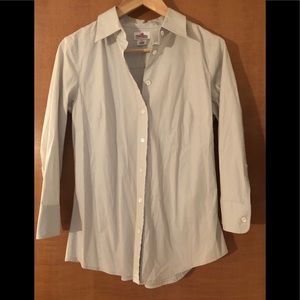 J CREW HABERDASHERY Medium Grey Button Front Shirt